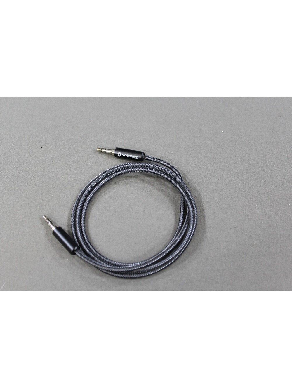 Syncwire 3.5mm Aux Cable Gray Braided Nylon Audio Cord